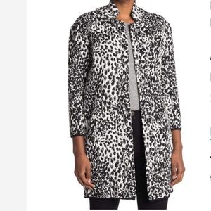 Philosophy Apparel Jacquard Knit Cheetah Jacket